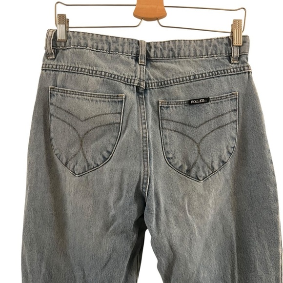 ROLLA'S Eastcoast Flare High Rise Cut-Off Fray Hem Crop Jeans Size 29 - Picture 5 of 10